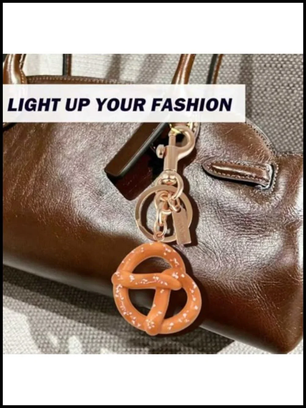 Cute Bag Charm for Handbags Purses Women Keychain Accessory